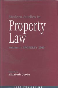 Produktbild: Modern Studies in Property Law - Volume 1