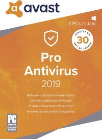 Bild vom Artikel AVAST PRO AntiVirus 2019 - 3 PCs, 1 DVD-ROM vom Autor 