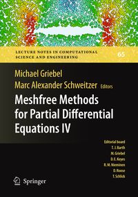 Produktbild: Meshfree Methods for Partial Differential Equations IV