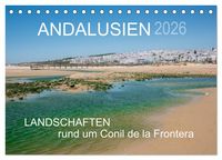 Produktbild: Andalusien - Landschaften rund um Conil de la Frontera (Tischkalender 2026 DIN A5 quer), CALVENDO Monatskalender