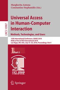 Produktbild: Universal Access in Human-Computer Interaction. Methods, Technologies, and Users