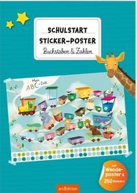 Produktbild Schulstart-Sticker-Poster Buchstaben & Zahlen