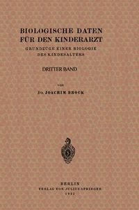 Produktbild: Biologische Daten f&uuml;r den Kinderarzt