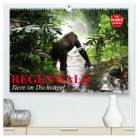 Produktbild: Regenwald. Tiere im Dschungel (hochwertiger Premium Wandkalender 2026 DIN A2 quer), Kunstdruck in Hochglanz