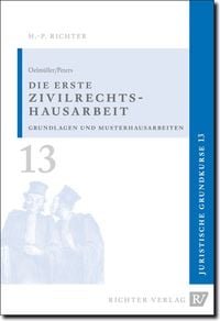 Produktbild: Juristische Grundkurse / Band 13 - Die erste Zivilrechtshausarbeit