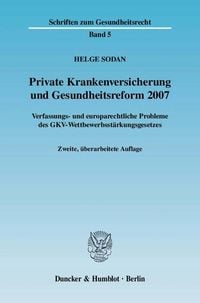 Produktbild: Private Krankenversicherung und Gesundheitsreform 2007.