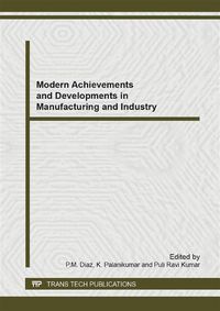 Produktbild: Modern Achievements and Developments in Manufacturing and Industry