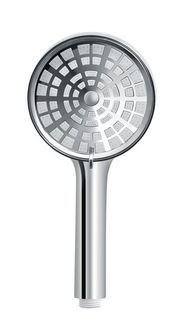 Produktbild: Duschkopf Mod. LongHair Chrom/Wei&szlig; &Oslash; 12 cm, f&uuml;r schnelles und gr&uuml;ndliches Auswaschen der Haare