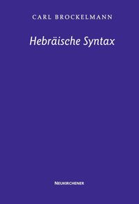 Produktbild: Hebr&auml;ische Syntax