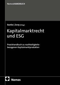 Produktbild: Kapitalmarktrecht und ESG
