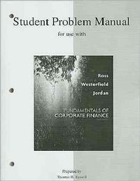 Produktbild: Student Problem Manual for Use with Fundamentals of Corporate Finance