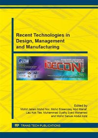 Produktbild: Recent Technologies in Design, Management and Manufacturing
