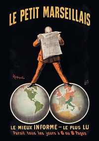 Produktbild: Carnet Blanc, Affiche Journal Le Petit Marseillais