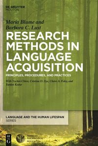 Produktbild: Research Methods in Language Acquisition