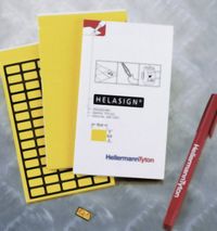 Produktbild: HellermannTyton 598-92127 TAG121FB-270-YE Kabel-Etikett Helasign 20 x 8 mm Farbe Beschriftungsfeld: Gelb Anzahl Etiketten: 600