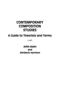Produktbild: Contemporary Composition Studies