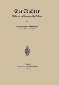 Produktbild: Der Richter Wesen und verfassungsrechtliche Stellung