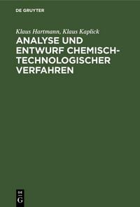 Produktbild: Analyse und Entwurf chemisch-technologischer Verfahren