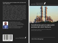 Produktbild: Condiciones para la ejecuci&oacute;n juiciosa del Joint Venture