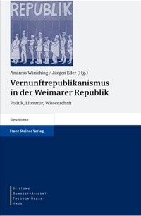 Produktbild: Vernunftrepublikanismus in der Weimarer Republik