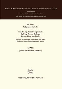 Produktbild: STARR (Statik r&auml;umlicher Rahmen)