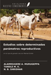 Produktbild: Estudios sobre determinados par&aacute;metros reproductivos