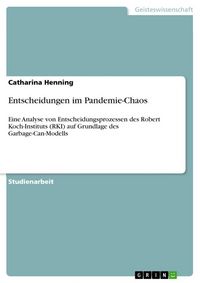 Produktbild: Entscheidungen im Pandemie-Chaos