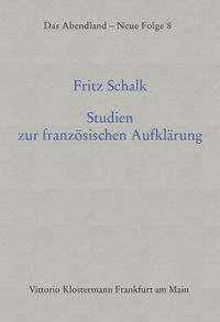 Produktbild: Studien zur franz&ouml;sischen Aufkl&auml;rung