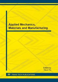 Produktbild: Applied Mechanics, Materials and Manufacturing