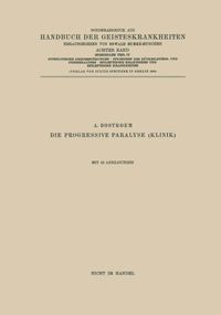 Produktbild: Syphilitische Geistesst&ouml;rungen &middot; Psychosen des R&uuml;ckbildungs- und Greisenalters &middot; Epileptische Reaktionen und Epileptische Krankheiten