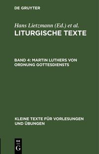 Produktbild: Martin Luthers von Ordnung Gottesdiensts