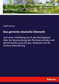 Produktbild: Das gemeine deutsche Eherecht