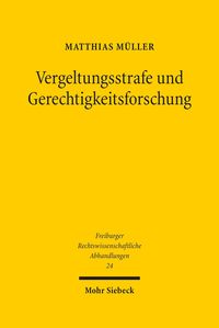 Produktbild: Vergeltungsstrafe und Gerechtigkeitsforschung