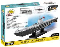 COBI Historical Collection 4847 - U-Boot U-96, World War II, 444 Klemmbausteine