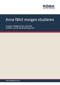 Produktbild: Anne f&auml;hrt morgen studieren