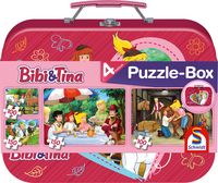Produktbild Puzzle Box Schmidt Spiele Bibi & Tina Puzzle-Box im Metallkoffer 2x100, 2x150 Teile