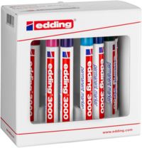 Produktbild edding 3000 Permanentmarker, 10er Set Rundspitze