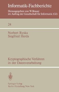 'Kryptographische Verfahren In Der Datenverarbeitung' Von 'Norbert ...