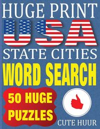 Produktbild: Huge Print USA State Cities Word Search