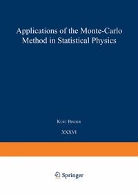 Produktbild: Applications of the Monte Carlo Method in Statistical Physics