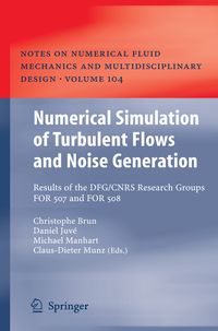 Produktbild: Numerical Simulation of Turbulent Flows and Noise Generation