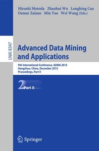 Produktbild: Advanced Data Mining and Applications