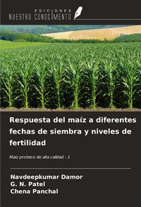 Produktbild: Respuesta del ma&iacute;z a diferentes fechas de siembra y niveles de fertilidad