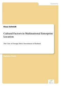 Produktbild: Cultural Factors in Multinational Enterprise Location