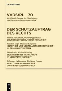 Produktbild: Der Schutzauftrag des Rechts
