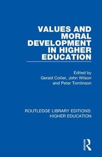 Produktbild: Values and Moral Development in Higher Education