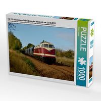 Produktbild: 118 757-4 mit einem Getreidezug bei Medewitz am 23.10.2015 (Puzzle)