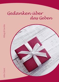 Produktbild: Gedanken &uuml;ber das Geben