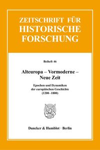 Produktbild: Alteuropa &ndash; Vormoderne &ndash; Neue Zeit.