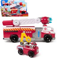 Produktbild: PAW Patrol Fire Rescue - Marshalls Deluxe Feuerwehr-Truck, 50 cm lang, mit Marshall Hundefigur